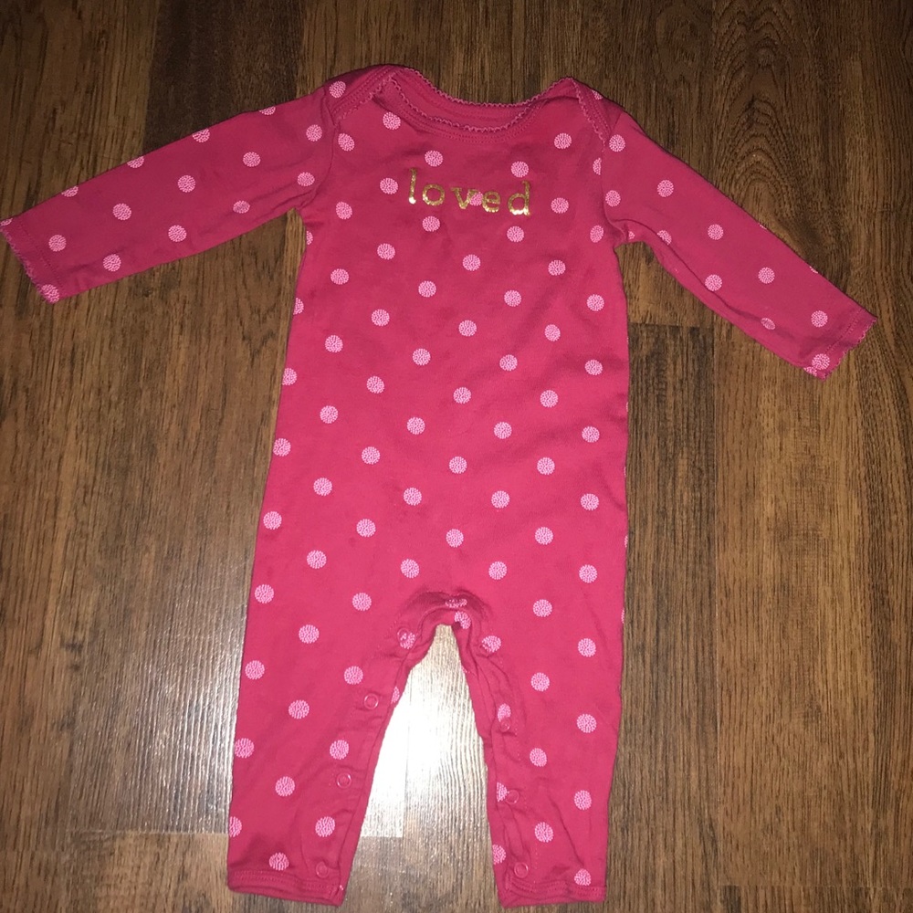 Babygirl fushia onesie pajama
